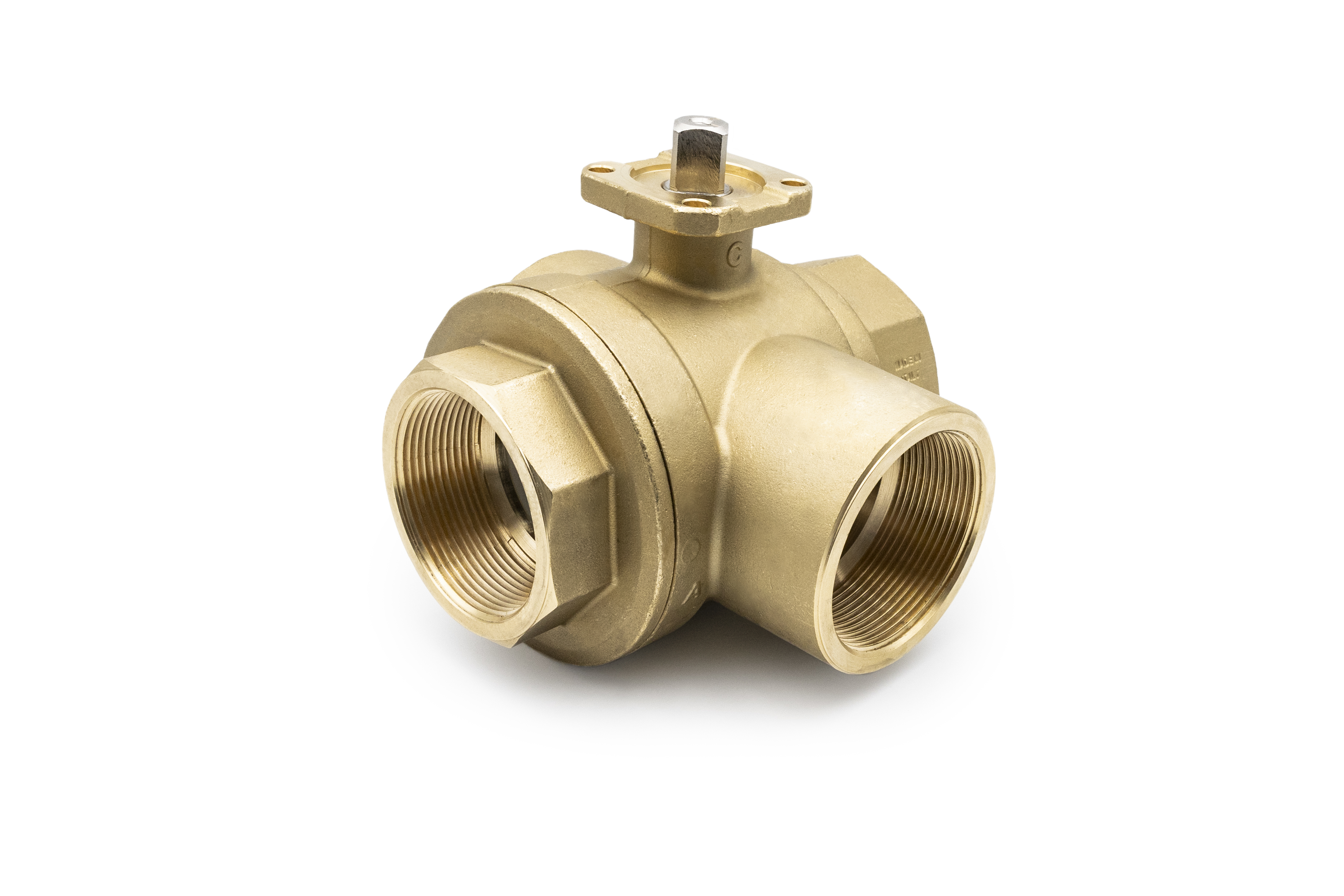 RuB S.7641 3-way brass ball valve